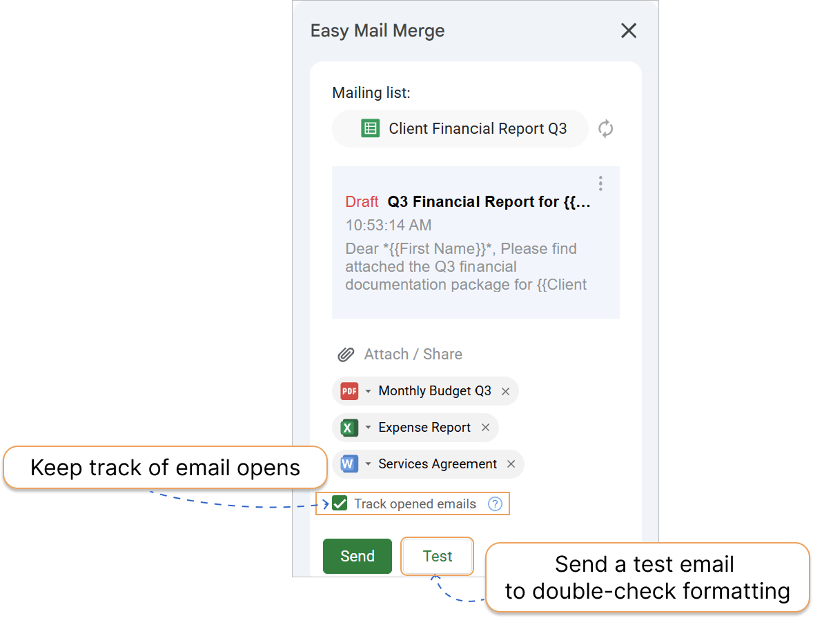 Enabling open tracking for your campaign. Email tracking feature