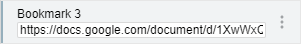 A bookmark row showing the copyable link to that bookmark.