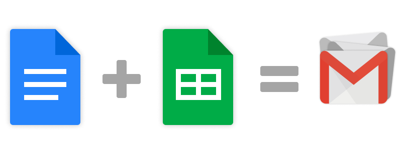 Google Sheets data plus a Gmail draft produce personalized emails.