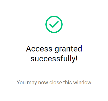 Access granted successfully